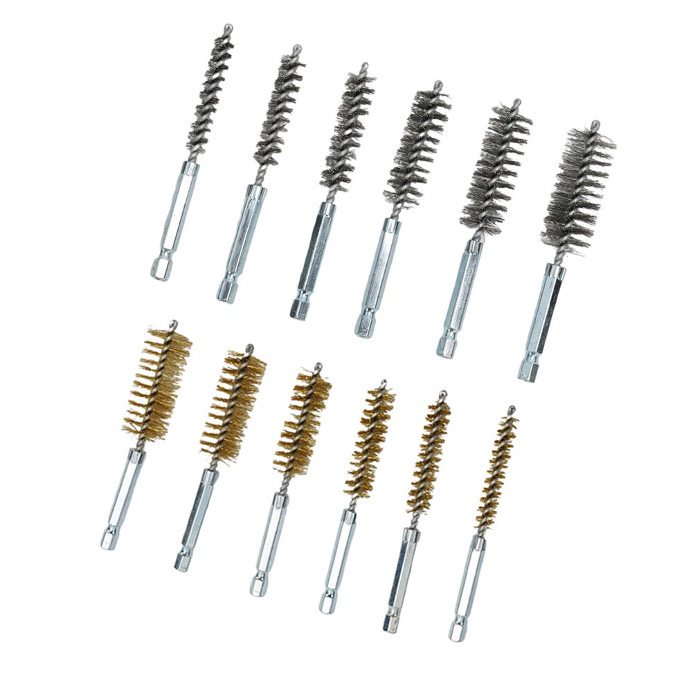 Bộ 12 Bàn Chải Dây Điện Cho Máy Khoan