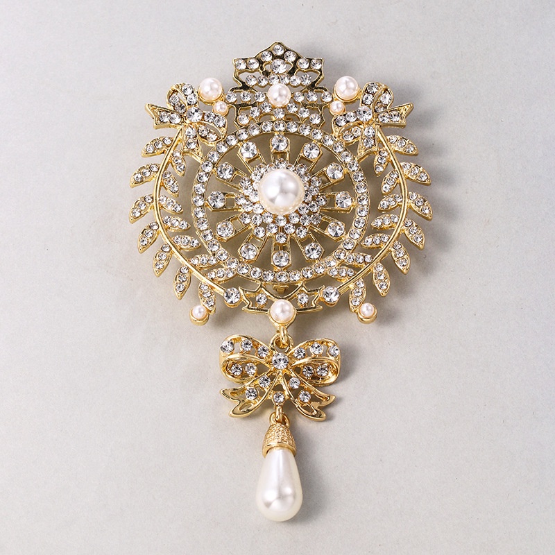 Ghim Cài Áo Pha Lê Phong Cách Âu Mỹ Mới Cao Cấp Cho Nữ