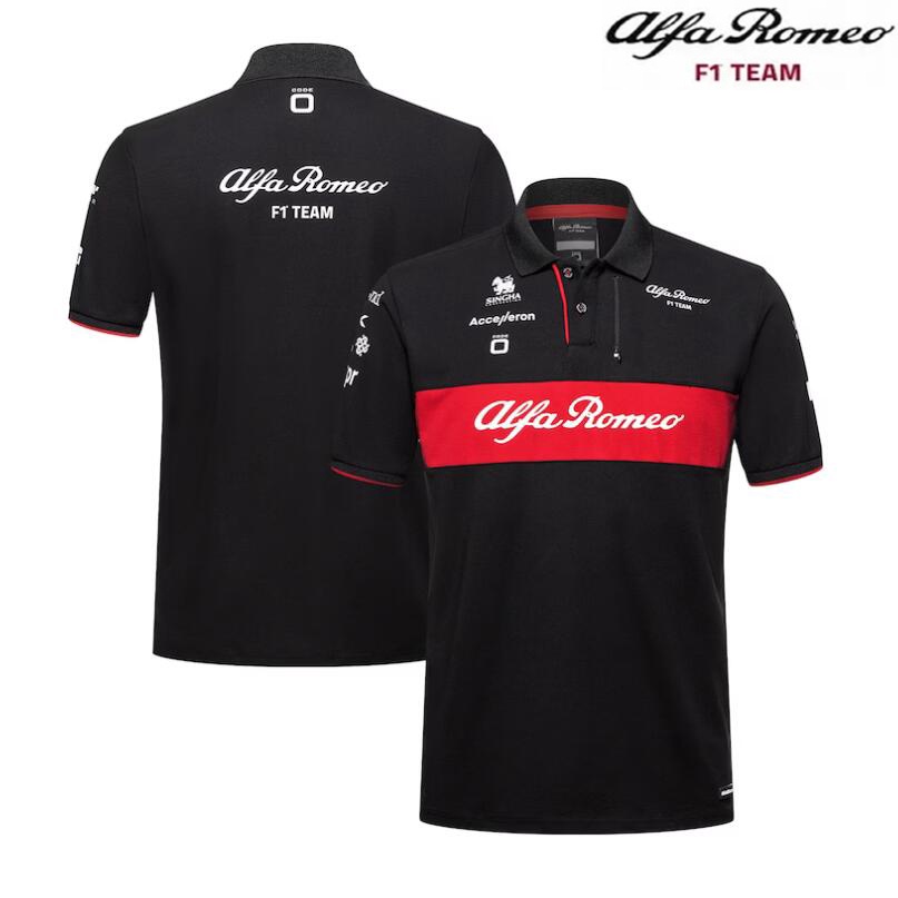 Áo Thun Đua Xe F1 2023 Newest F1 + Áo polo Tay Ngắn Unisex Alfa Romeo F1 Racing 2023