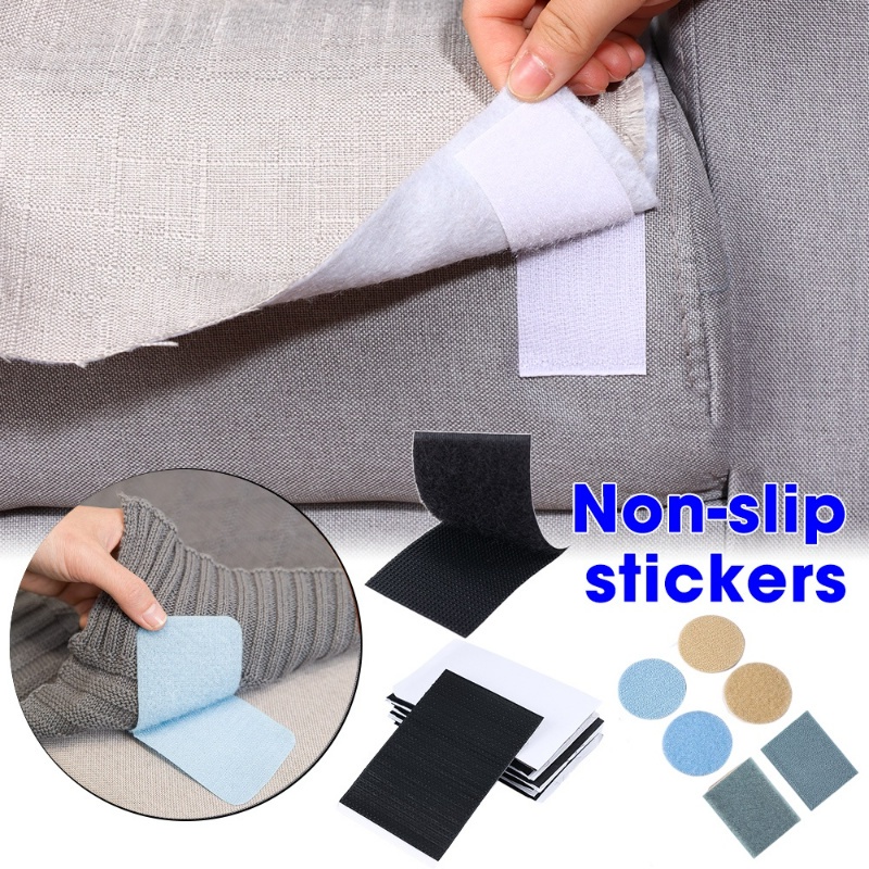 1 Cặp Băng Keo Dán Hình Tròn / Vuông Tàng Hình Chống Trượt Đa Năng Có Thể Tái Sử Dụng Dài 1M