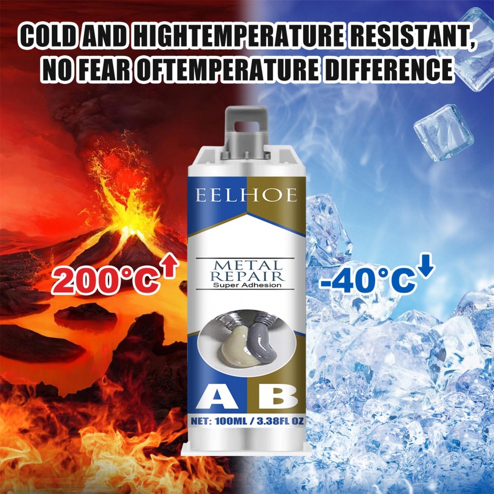 Keo Sửa Chữa Kim Loại Chịu Nhiệt Độ Cao 2 Trong 1