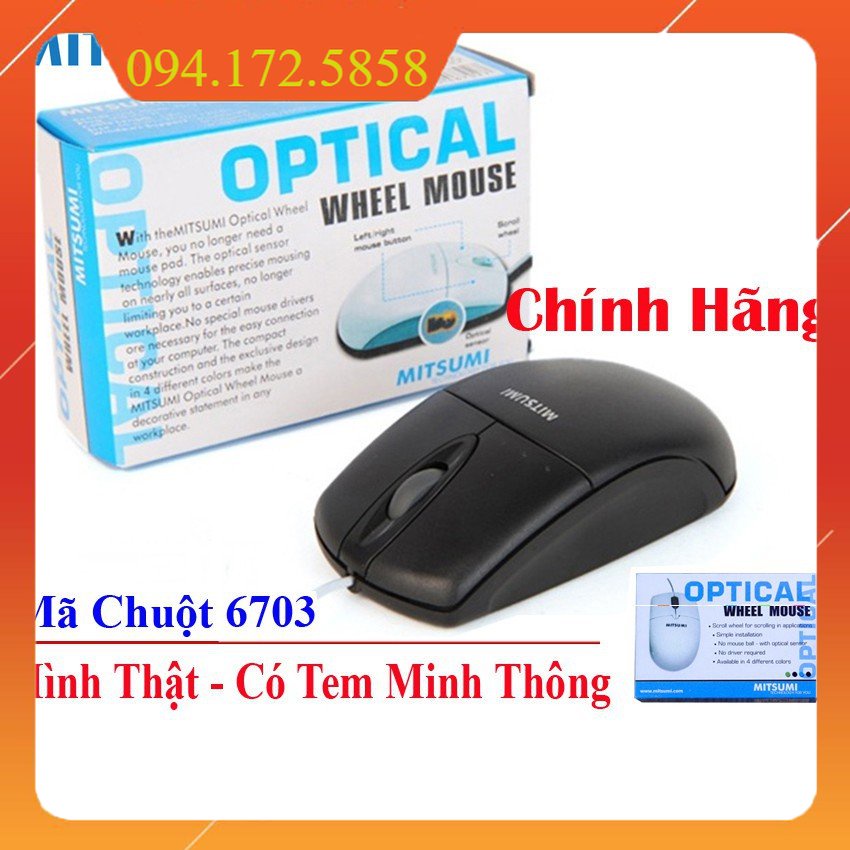 Giá siêu rẻ Mouse Mitsumi 6703 USB Chính Hãng