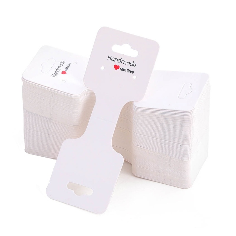 Set 100 Tấm Thẻ Giấy Gấp Thủ Công Dùng Để Trưng Bày Trang Sức