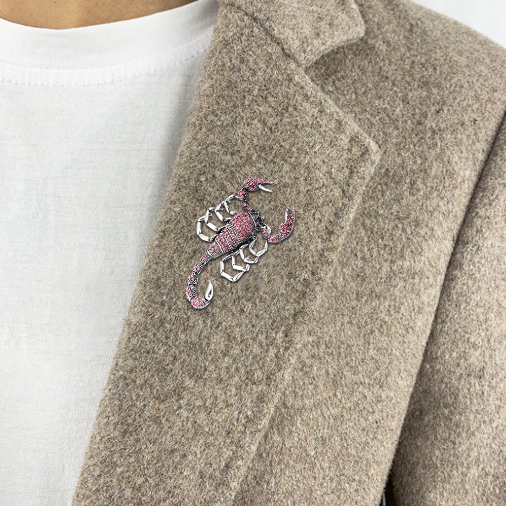 Ghim Cài Áo Hình Bọ Cạp Đính Đá Nhân Tạo Thời Trang