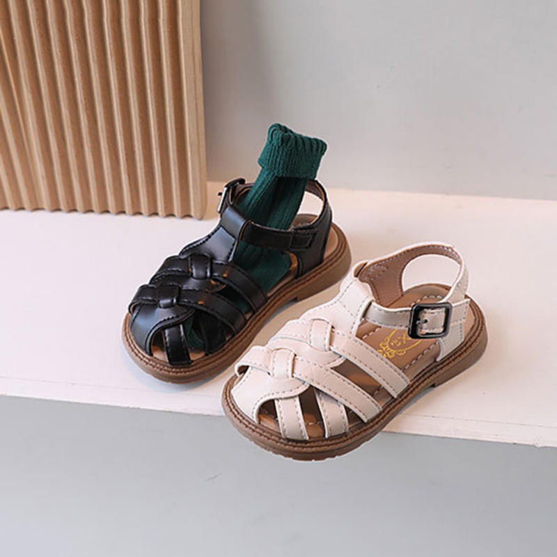 Giày Sandal Công Chúa Đế Mềm Chống Đá Hở Ngón Thời Trang Mùa Hè Cho Bé Gái