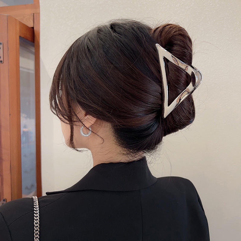 Kẹp Tóc Kim Loại Hình Tam Giác Thời Trang Cho Nữ CHLINS