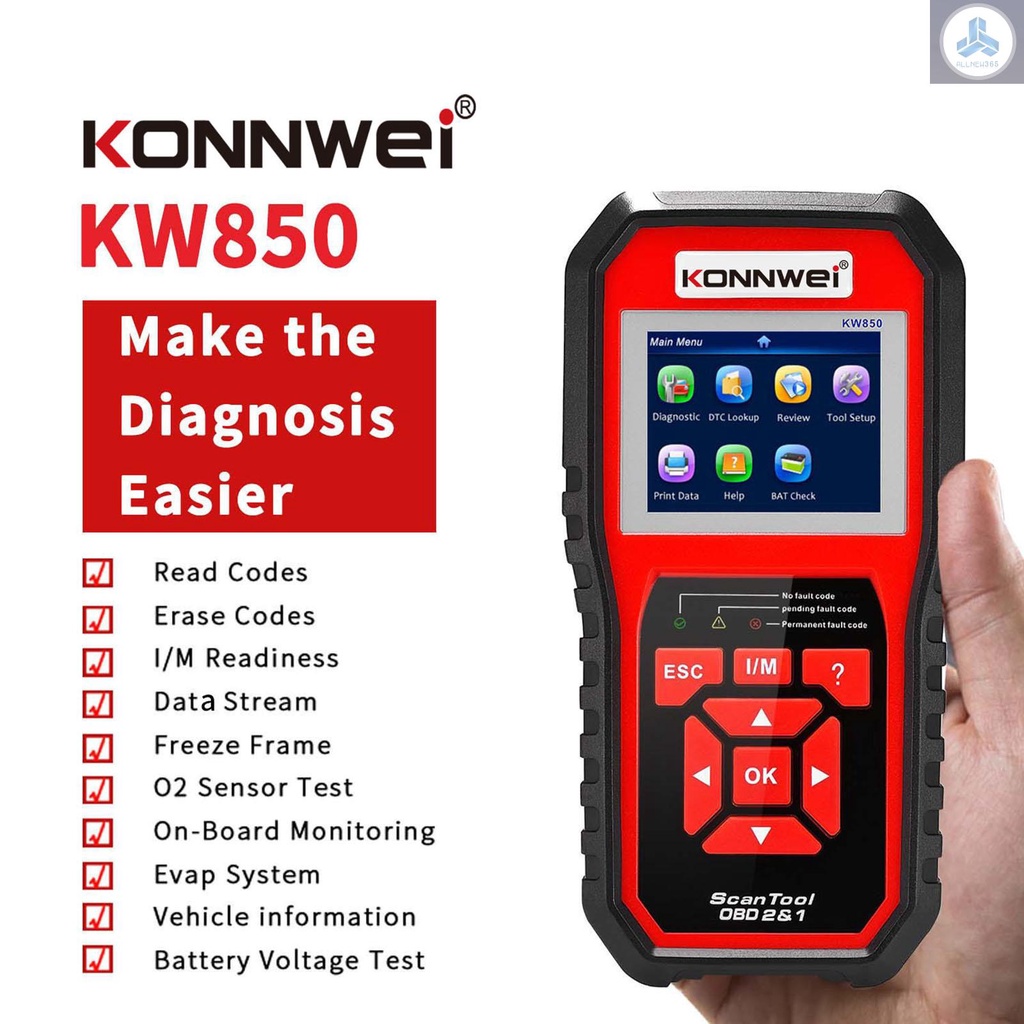 Thiết Bị Kiểm Tra Động Cơ Xe Hơi KONNWEI KW850 OBDII KW850 OBDII 1996 MOTO2.29