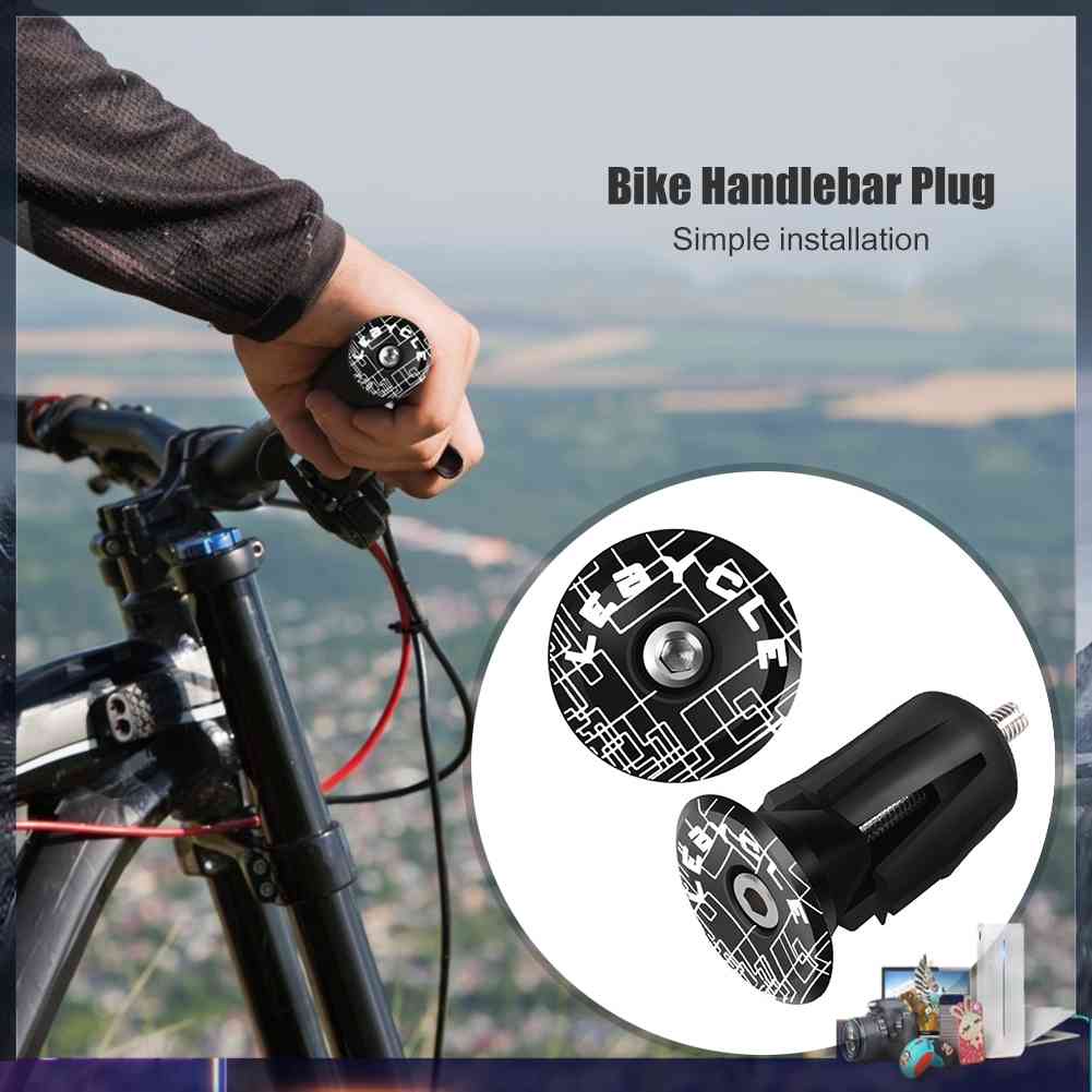 2 Nút Bọc Tay Cầm Xe Đạp Bằng Hợp Kim Nhôm