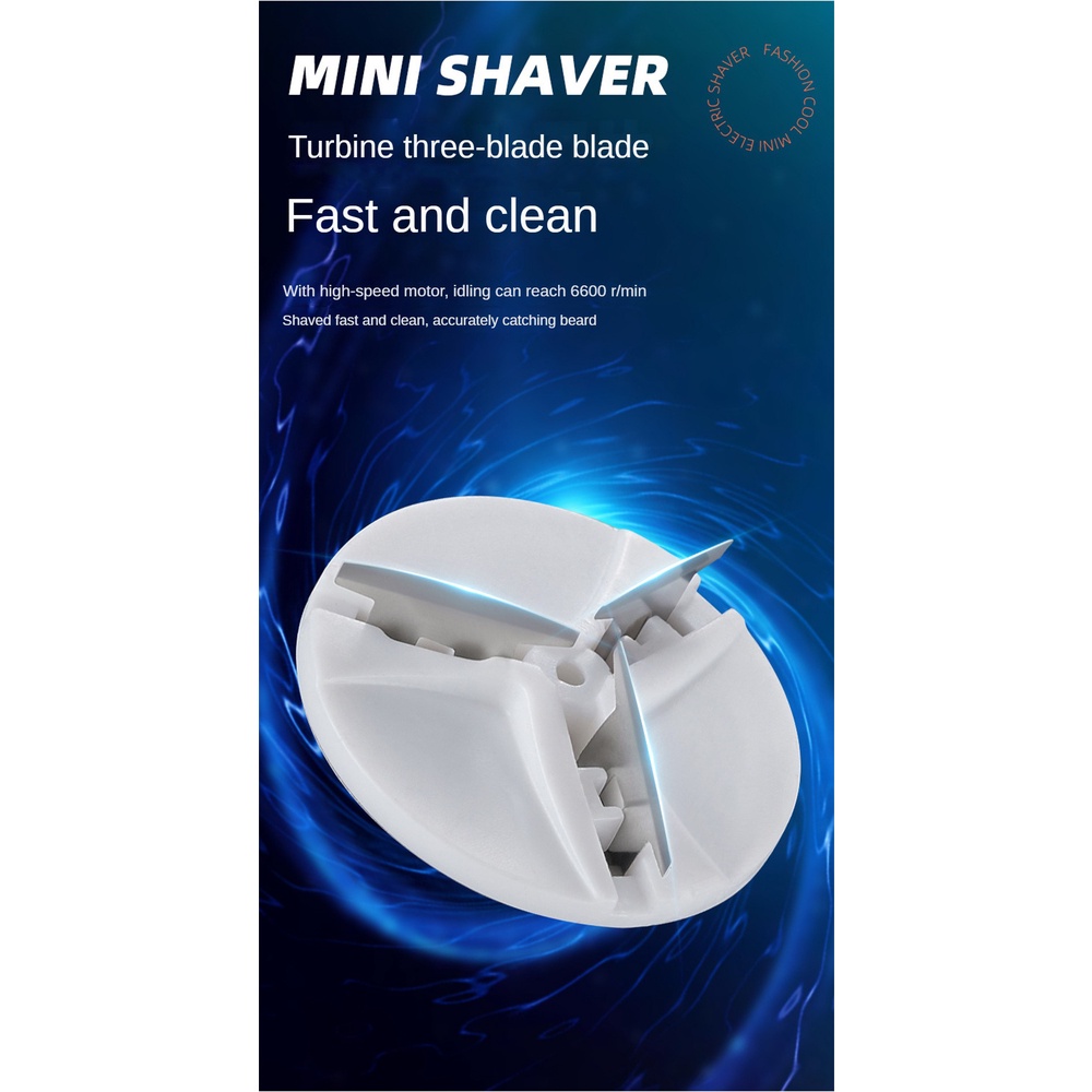 Máy cạo râu JULYSTAR điện ướt và khô sạc USB mini cầm tay cho nam nữ