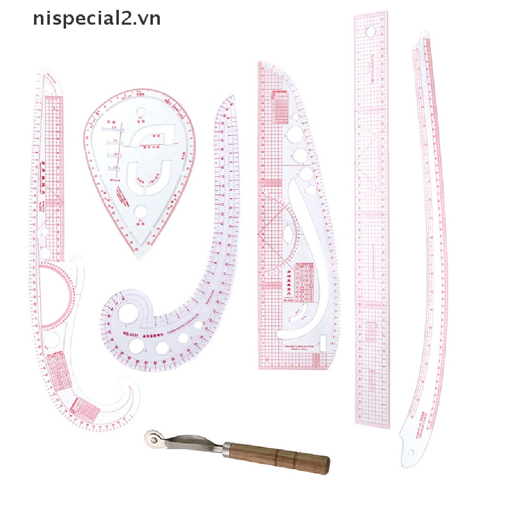 Bộ 7 Thước May Vá Đa Năng Tiện Dụng Cho Thợ May