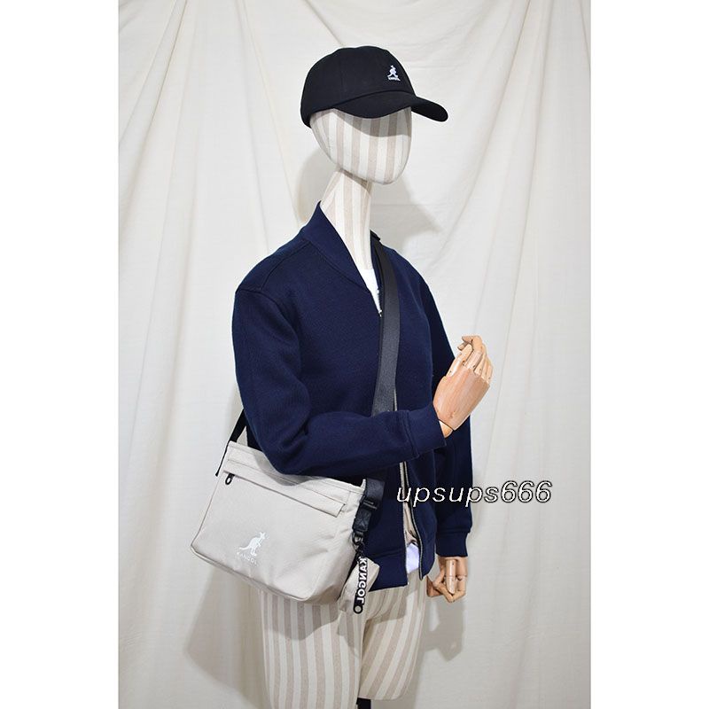 Kangol / kangor Túi Đeo Chéo Vai Kangaroo Chính Hãng II 3235 Nylon Chống Thấm Nước Có Khóa Kéo Đơn Giản Cho Trẻ Em