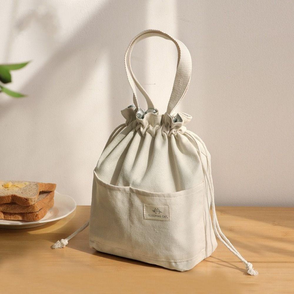 .Túi Đựng Hộp Cơm Trưa Lót Lá Nhôm Dày Dặn Cách Nhiệt Tiện Dụng Mang Theo Dã Ngoại