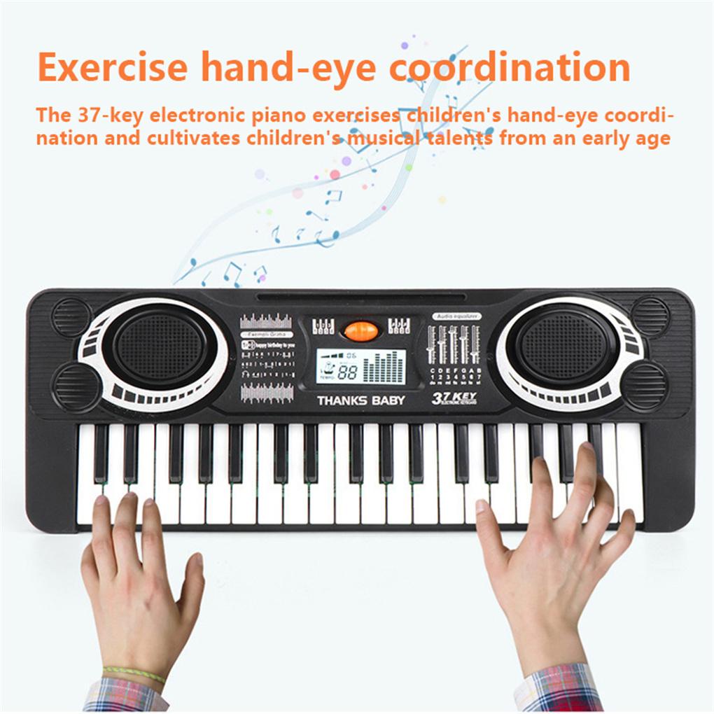 Đàn Piano Điện Tử 37 Phím Chạy Bằng Pin Dùng Học Nhạc Dành Cho Trẻ Em