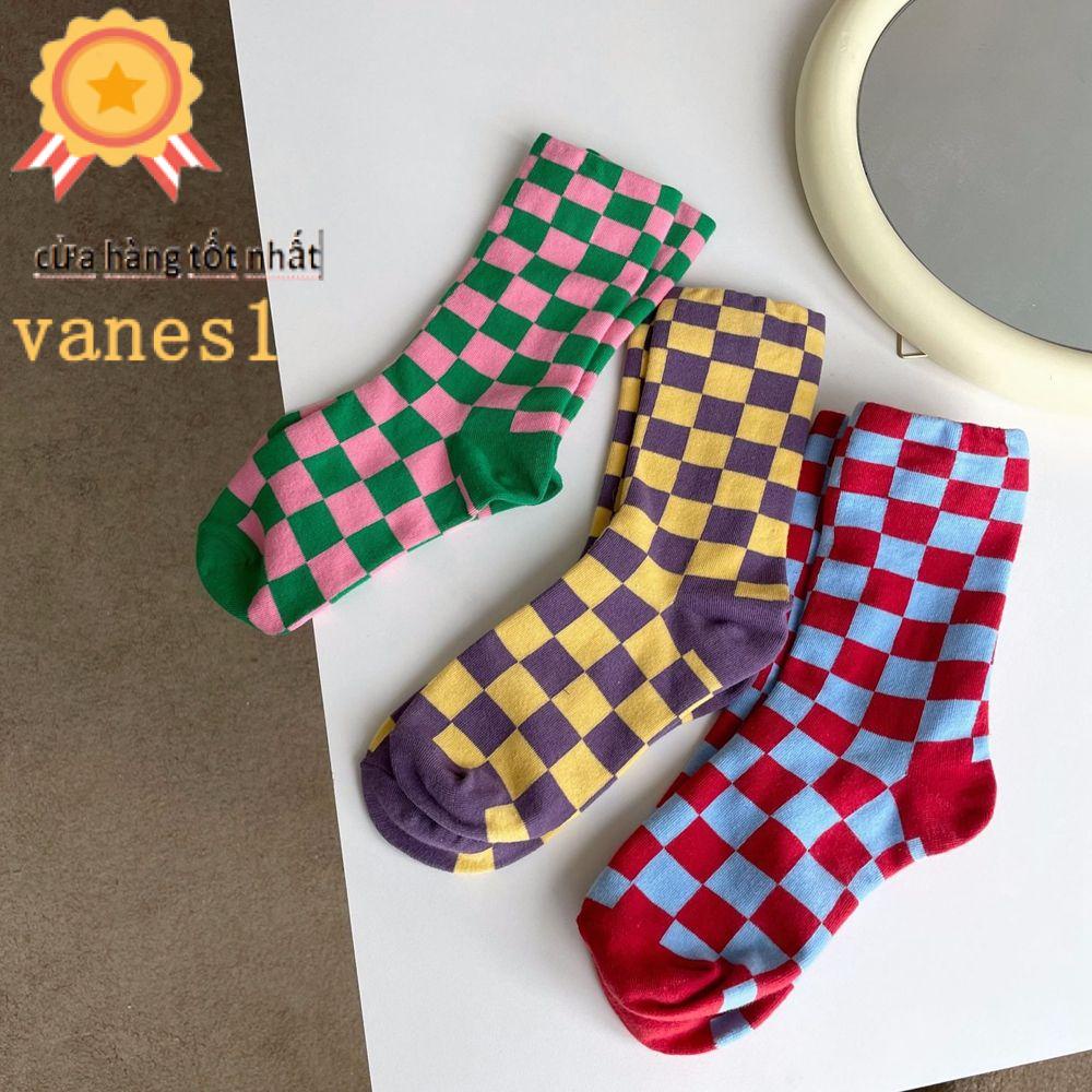 Vớ Cổ Vừa Mềm Mại Thoáng Khí Họa Tiết Kẻ Sọc Phong Cách Hàn Quốc Cho Nữ