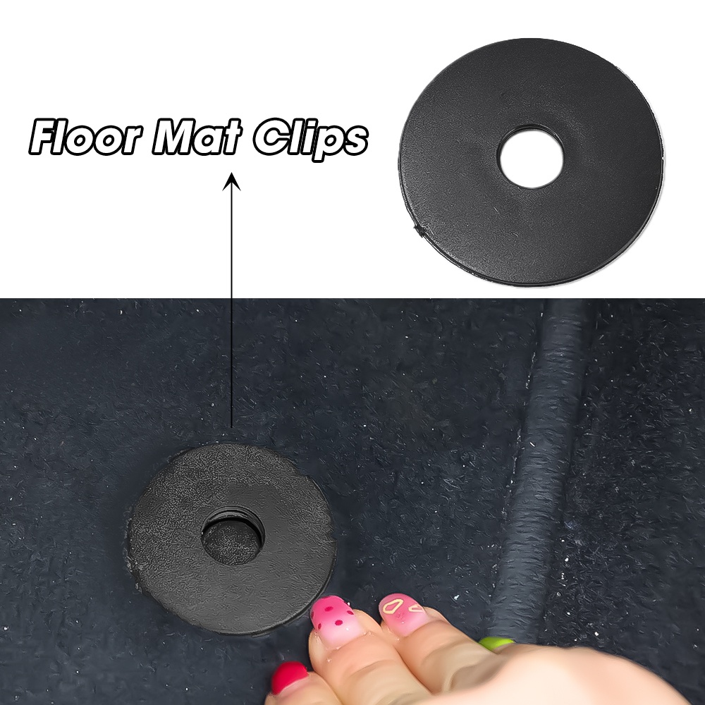 Set 4 / 8 Kẹp Cố Định Thảm Lót Sàn Xe Hơi Audi Skoda VW Passat Polo Golf Jetta