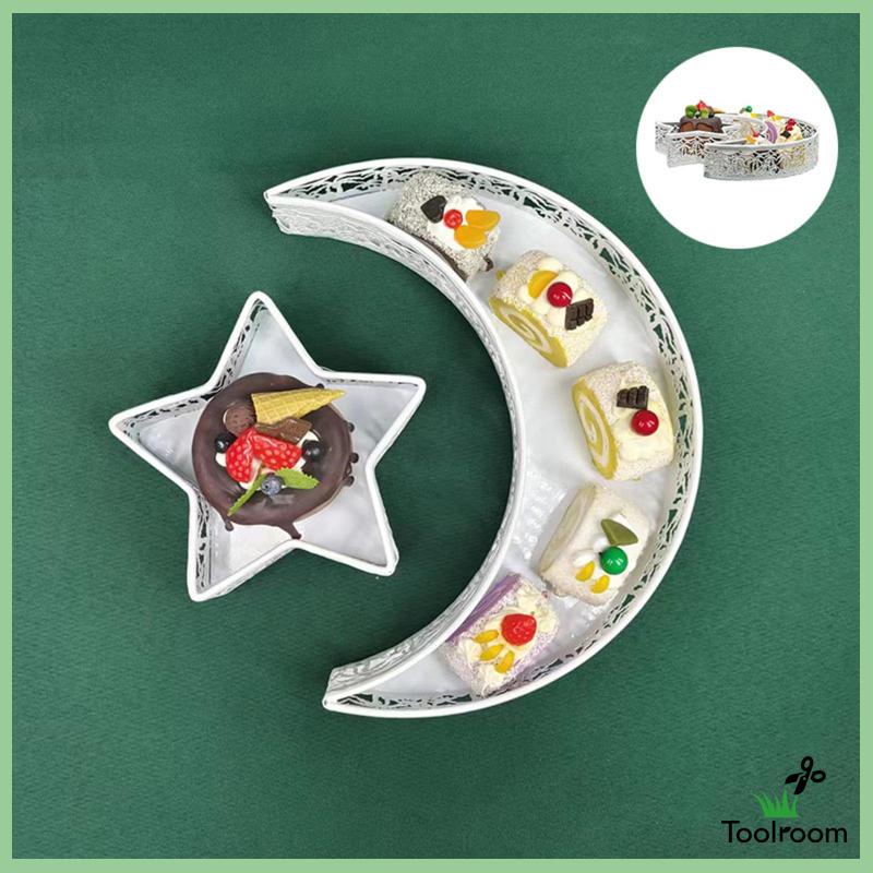 Set 2 Khay Sắt Trưng Bày Bánh Mì / Món Tráng Miệng Kiểu Ramadan