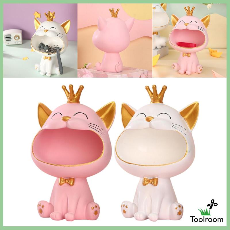 Mô Hình Mèo Bằng Nhựa Resin Trang Trí Chìa Khóa / Trang Sức / Phòng Khách