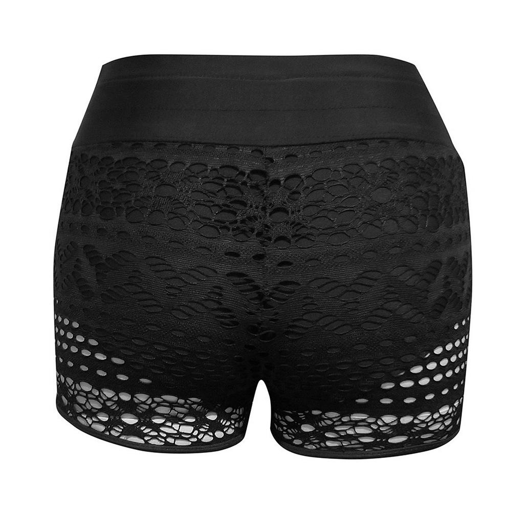 1 / 2 / 3 Quần Bơi Lưng Cao Chất Liệu Polyester Thoáng Mát Quyến Rũ Cho Nữ