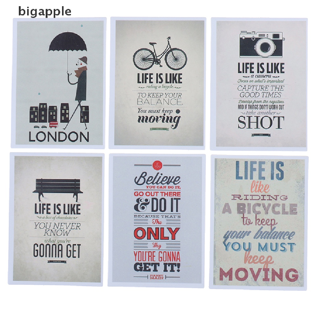 Bigapple Set 25 Đề Can Dán Trang Trí Nhật Ký / Ván Trượt / Laptop / Hành Lý Hình Câu Trích Dẫ