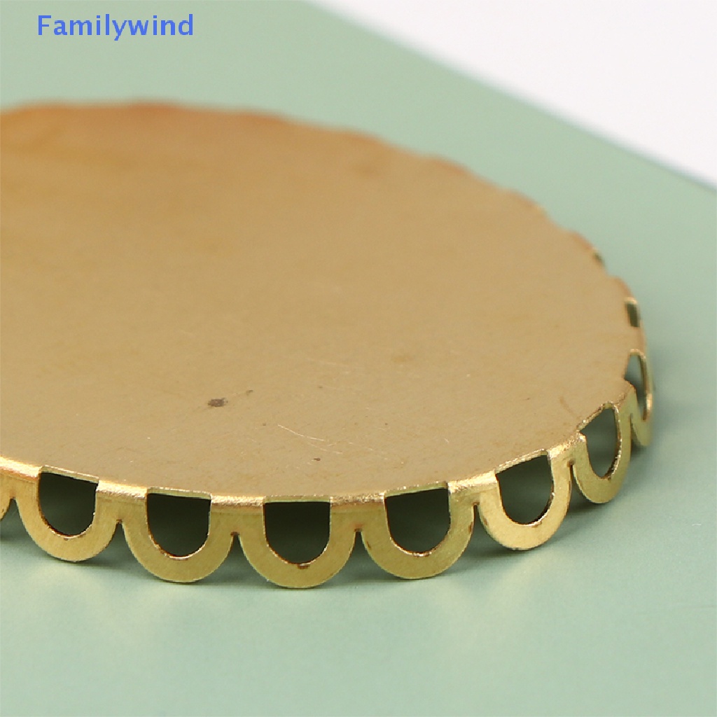 Set 2 Khay Kim Loại Mini Đựng Đồ Trang Trí Nội Thất Nhà Búp Bê