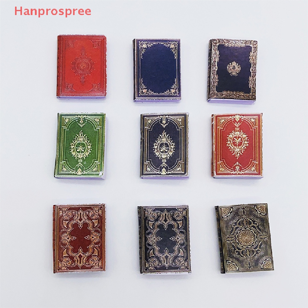 Mô Hình Cuốn Sách Màu Sắc Cổ Điển Dùng Trang Trí Nhà Búp Bê