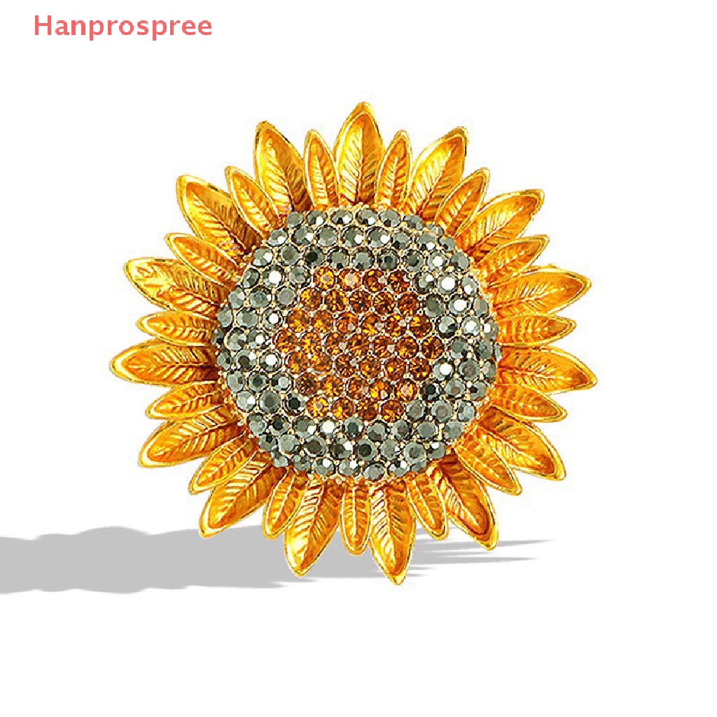 Ghim Cài Áo Hình Hoa Hướng Dương Phong Cách Vintage Cho Nữ