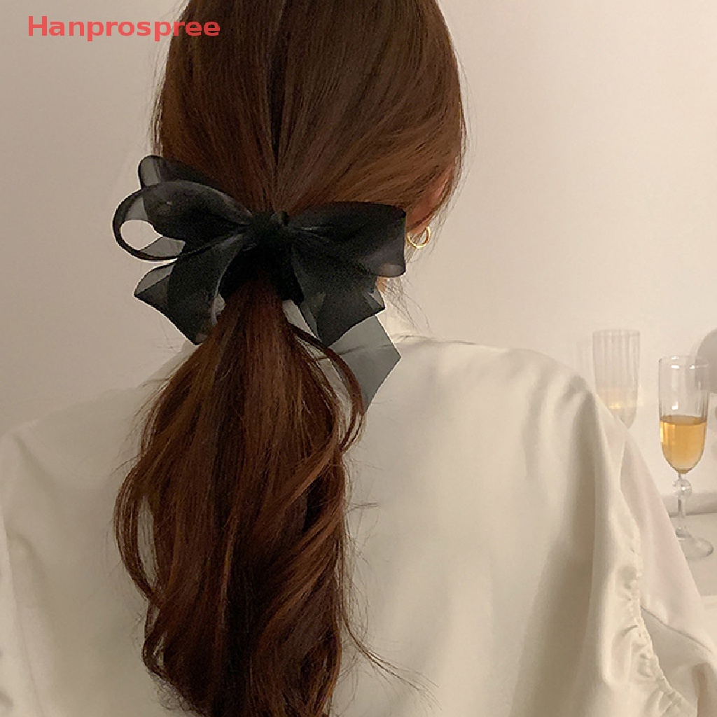 Bộ 1 Kẹp Tóc Đuôi Ngựa Dạng Dọc Đính Nơ Ruy Băng Kiểu Hàn Quốc 2022
