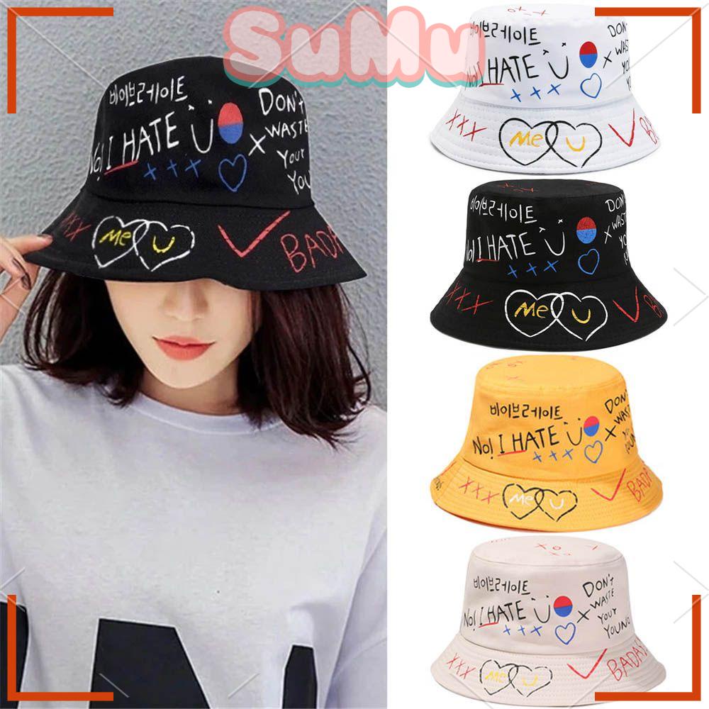 Mũ Bucket Panama Hoạ Tiết Chữ Phong Cách Hiphop