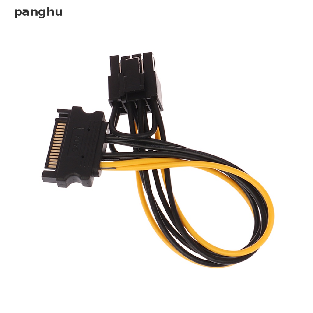 1 Cáp Chuyển Đổi Nguồn PCI-E 15Pin SATA Male Sang 8Pin (6 + 2) 20cm