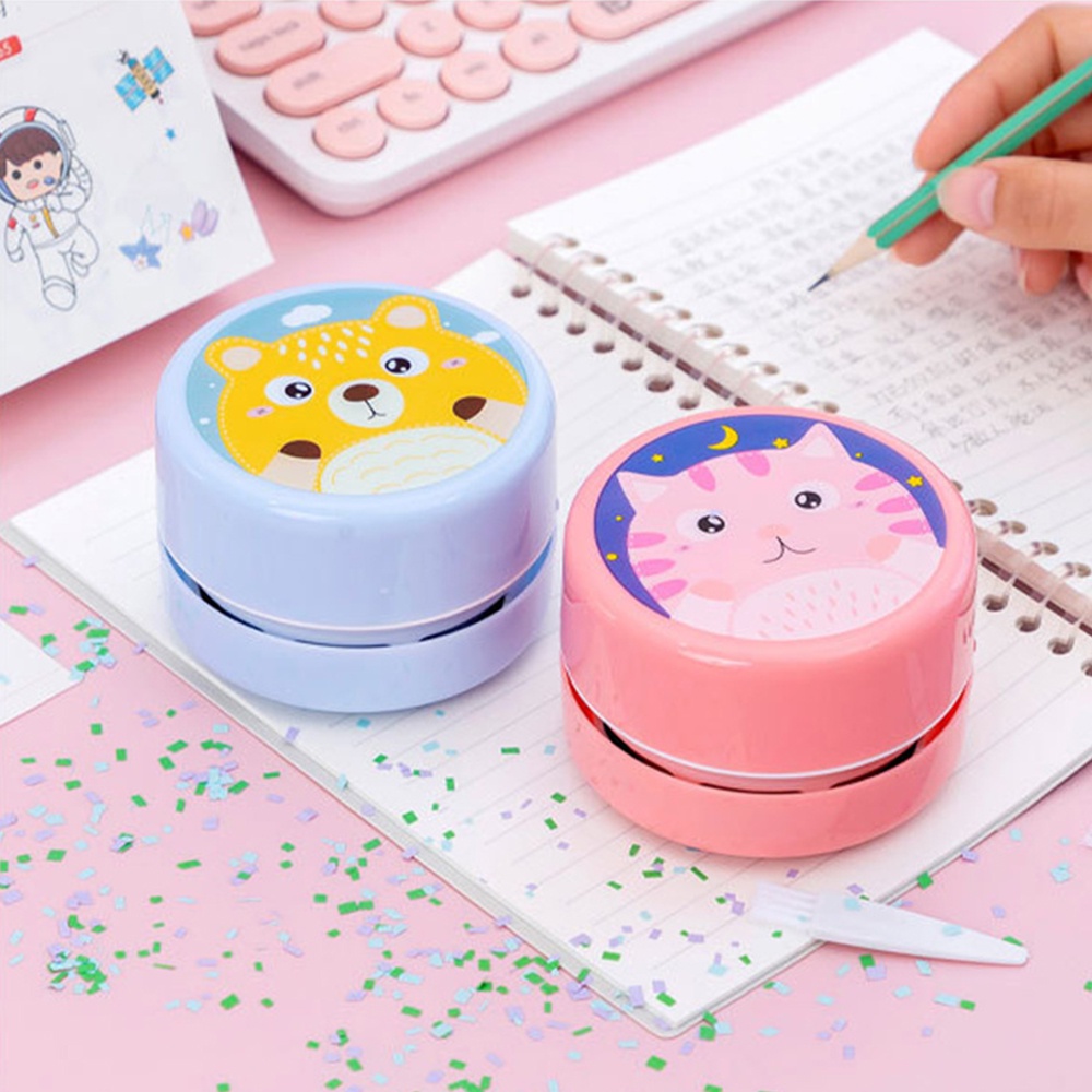 Máy hút bụi mini để bàn phong cách dễ thương dành cho gia đình Làm sạch giấy phế liệu phế liệu cao su Máy hút bụi không dây Máy hút bụi mini để bàn tiện lợi