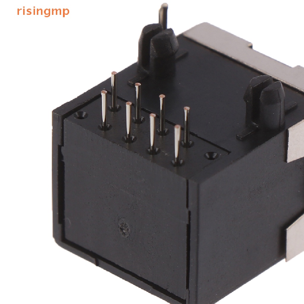 Bộ 10 Đầu Nối Dây Điện 8 Pin PCB RJ45 8P8C