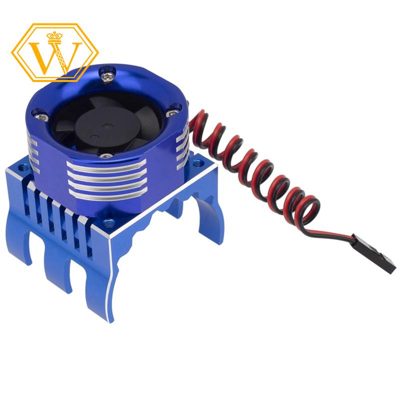 Quạt Tản Nhiệt Động Cơ 42mm Có Đèn LED Cho Traxxas 1 / 10 E-Maxx E-Revo Summit Arrma 1 / 8 Kraton Talion Typhon