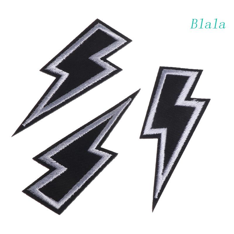 Set 3 Sticker Ủi Đen Thêu Biểu Tượng Hoạt Hình