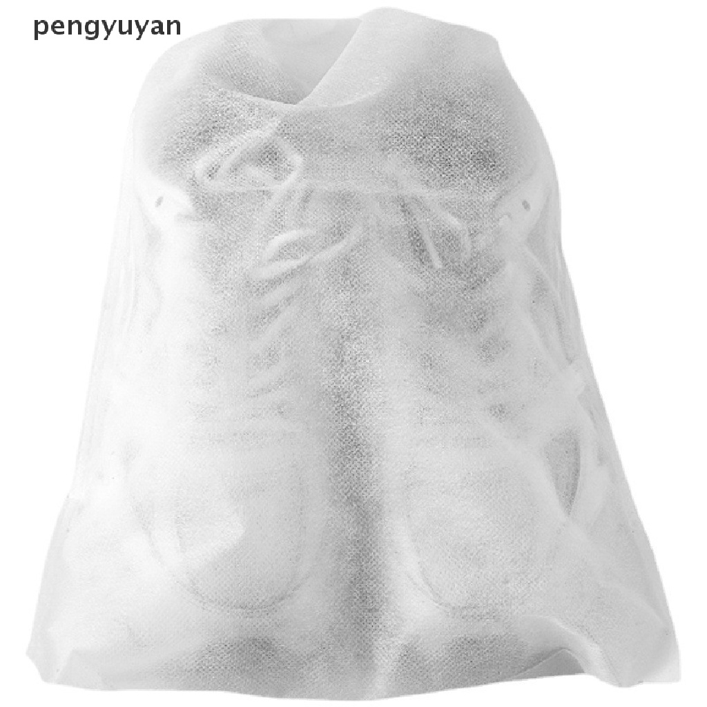 [pengyuyan] Bộ 10 Túi Dây Rút Bằng Vải Không Dệt Chống Bụi Đựng Giày Trong Suốt [Mới]