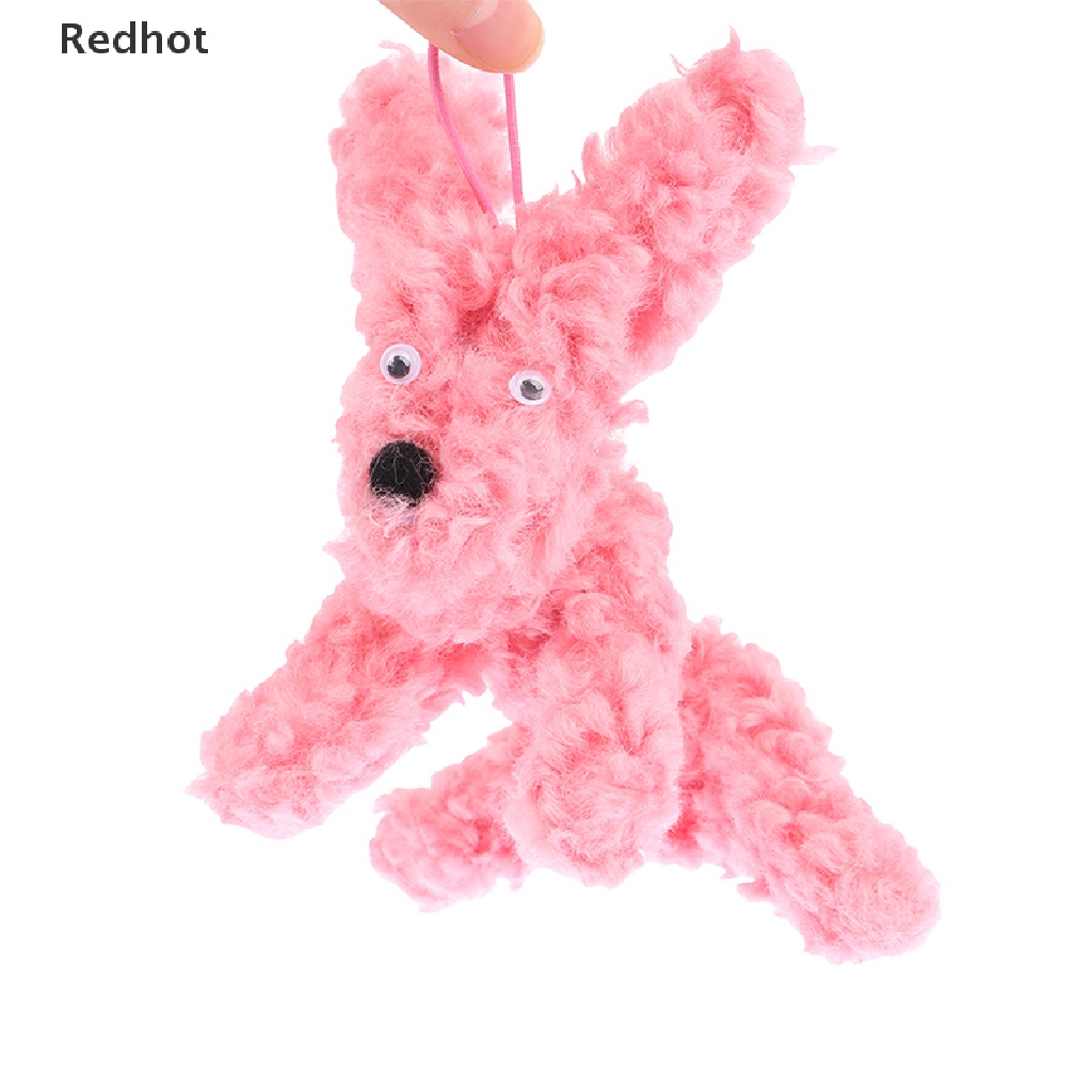 < Redhot > Móc Khóa Vải Canvas Hình Chú Chó Nhồi Bông Hoạt Hình Sáng Tạo