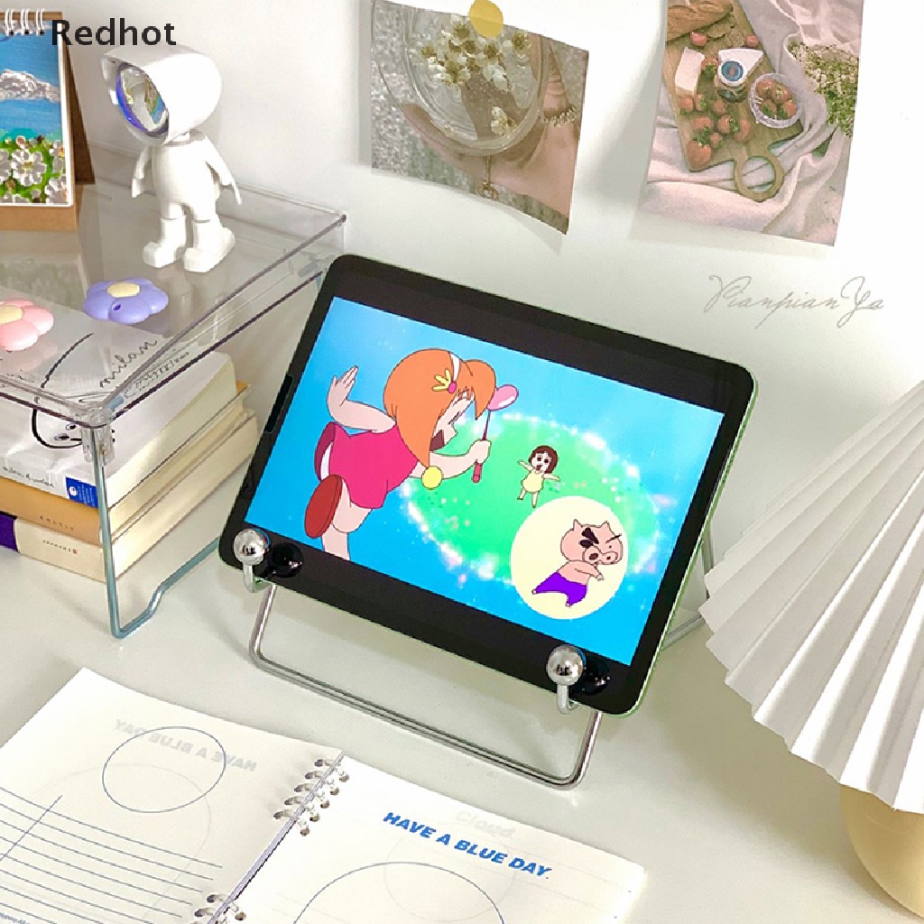 &lt; Redhot &gt; Giá Đỡ Kim Loại Sáng Tạo Cho Điện Thoại / Máy Tính Bảng / Sách Để Bàn