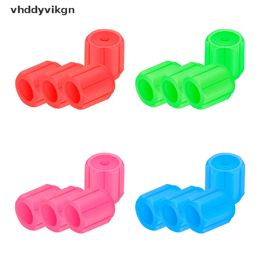 Bộ 4 Nắp Van Lốp Xe Hơi Màu Huỳnh Quang / Xanh Lá / Vàng / Xanh Dương / Đỏ VN