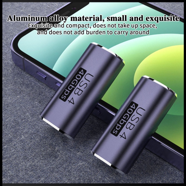 Đầu Nối Chuyển Đổi Type-C 4.0 40gbps Pd100w Sạc Nhanh Cho Thunderbolt 4