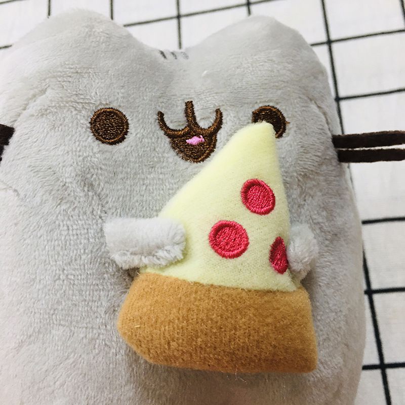 Gối Nhồi Bông Hình Bánh Donut / Mèo Hoạt Hình Dễ Thương Cho Bé