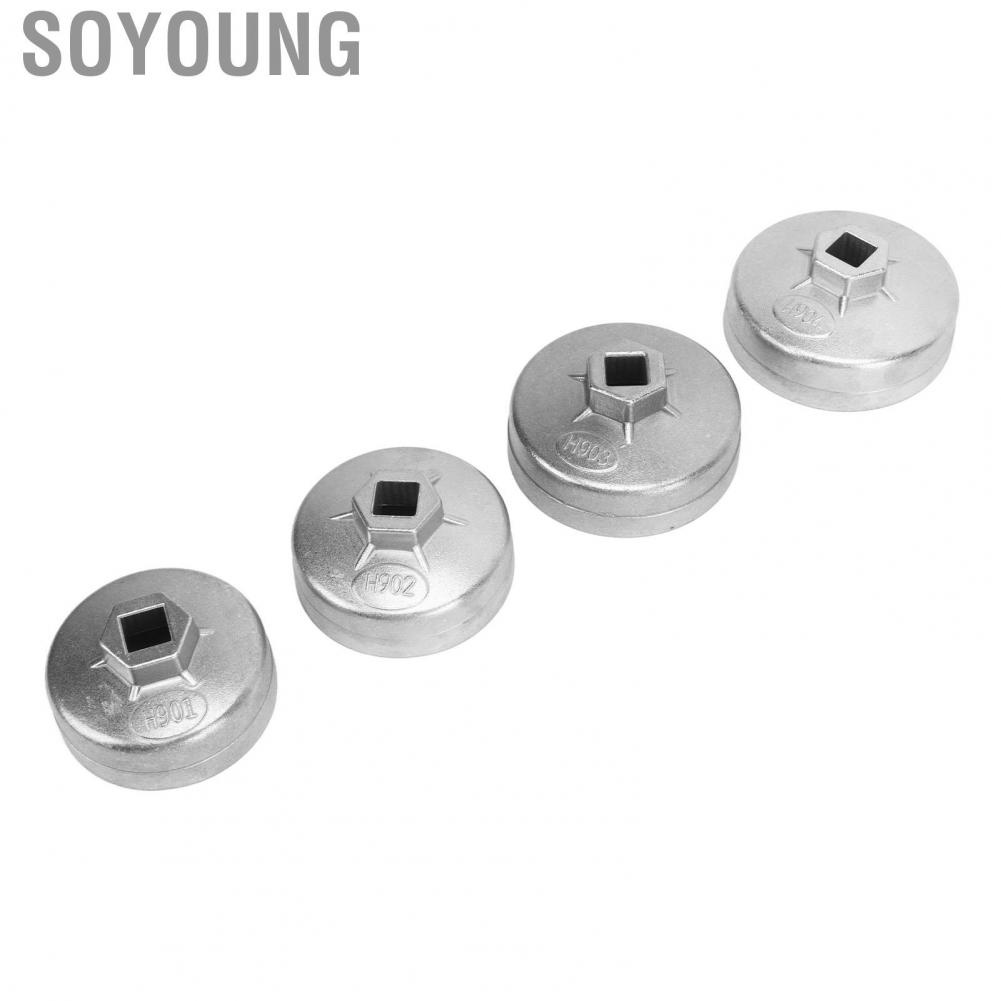 Soyoung Oil Filter Removal Tool  4Pcs Wrench Aluminum Alloy Heavy Duty Rugged Construction Durable for A8