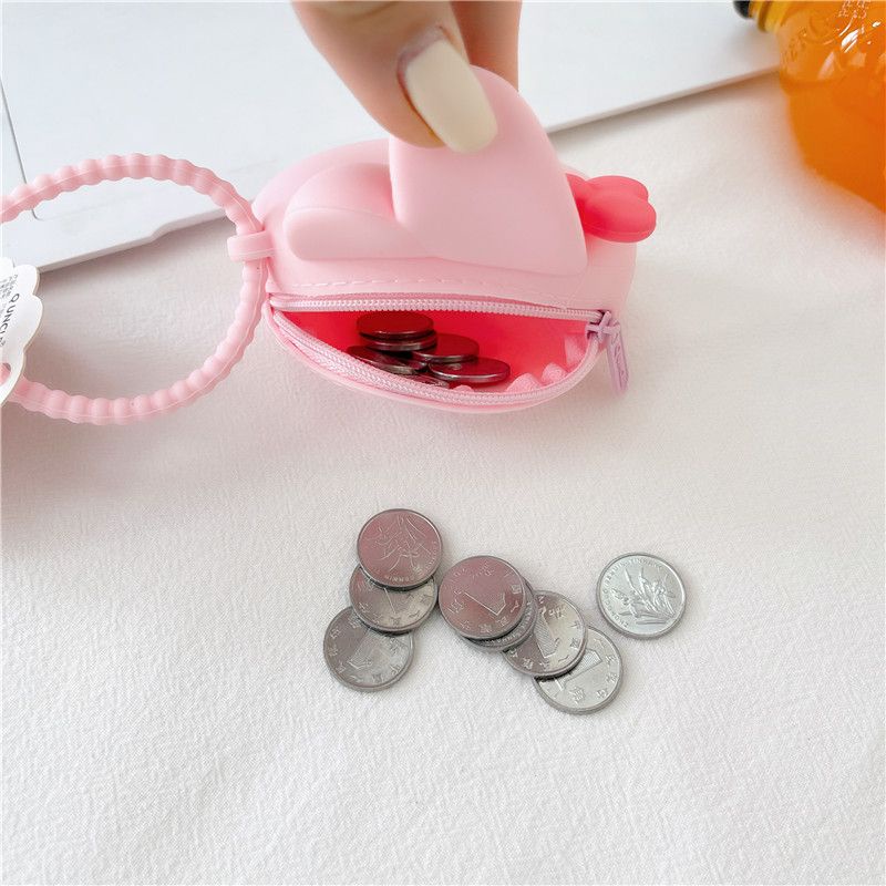 SANRIO Ví Silicon Mini Đựng Tiền Xu Tạo Hình Kuromi KT My Melody Cinnamoroll Dễ Thương Cho Bé