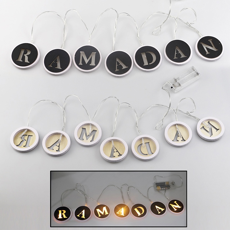 Dây Đèn Led Ramadan Hoạt Động Bằng Pin Dùng Trang Trí Sân Vườn / Nhà Cửa