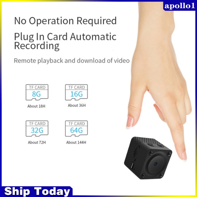 1 Bộ Camera Hồng Ngoại Mini CCTV F9 1080p Hd Wifi Có Tầm Nhìn Ban Đêm