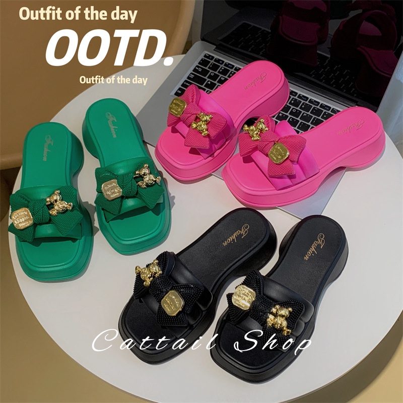 DISHULAN dép nữ dép bánh mì nữ dép bánh mì nữ Chống Trượt 040603