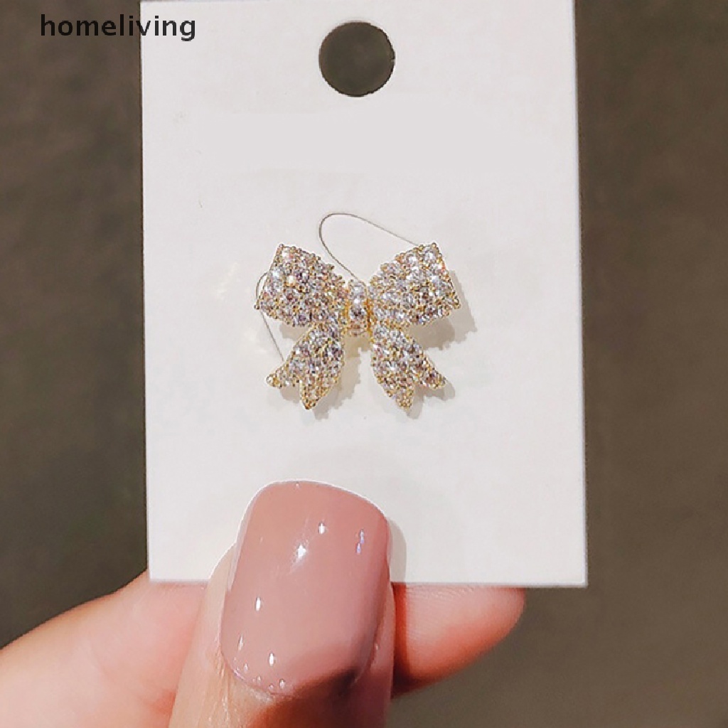 1 Trâm Cài Áo Hình Nơ Đính Kim Cương Giả Lấp Lánh