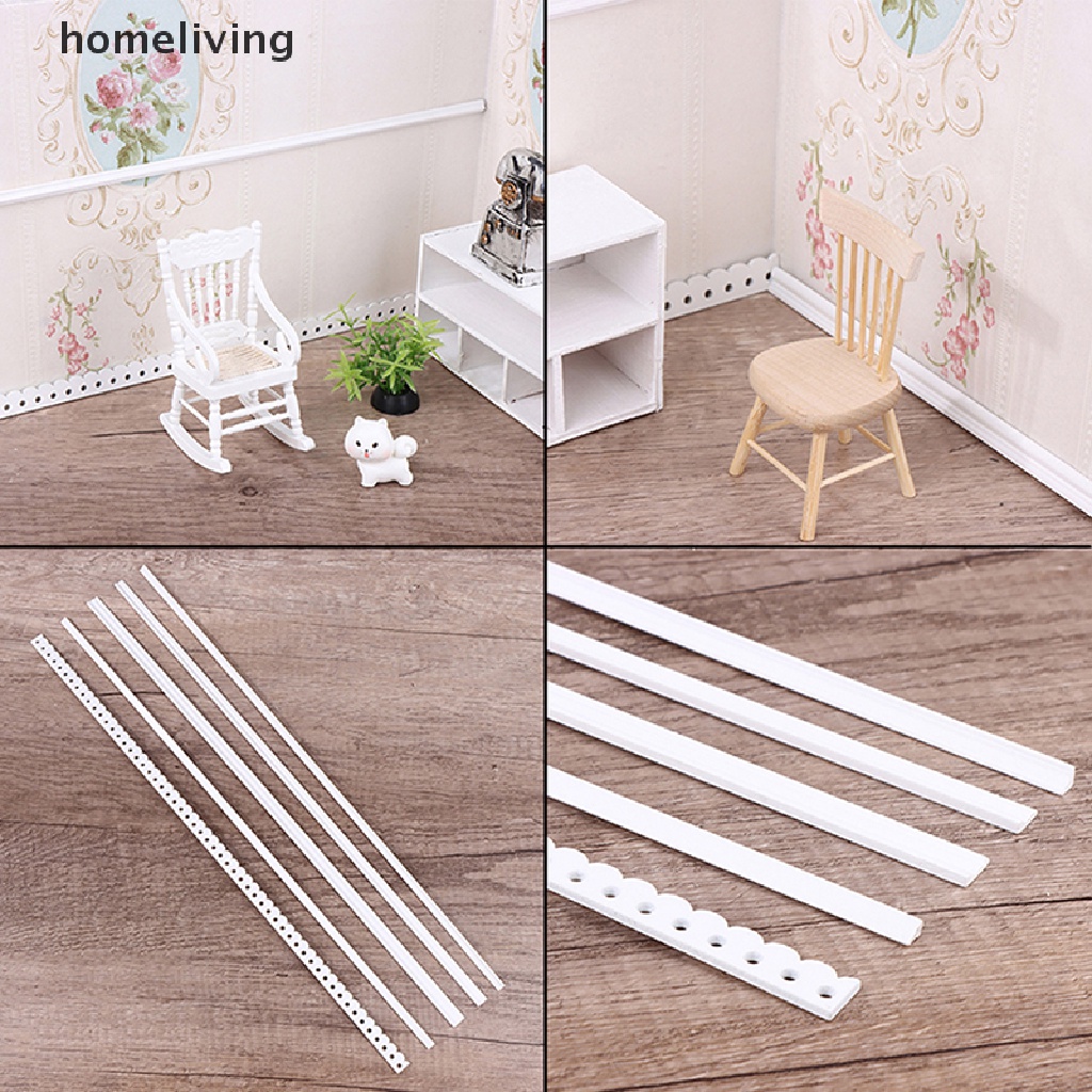 Set 8 Đường Viền Gỗ 1: 12 / 45cm Trang Trí Nhà Búp Bê