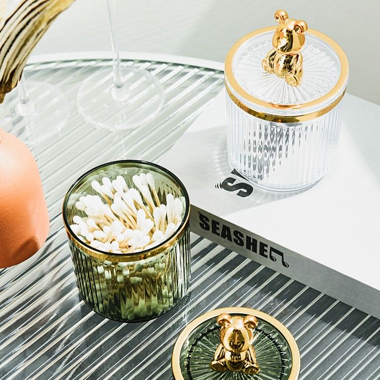 PNL Hộp Đựng Tăm Bông / Tăm Xỉa Răng Để Bàn Cỡ Lớn Trong Suốt Chống Bụi Tiện Dụng