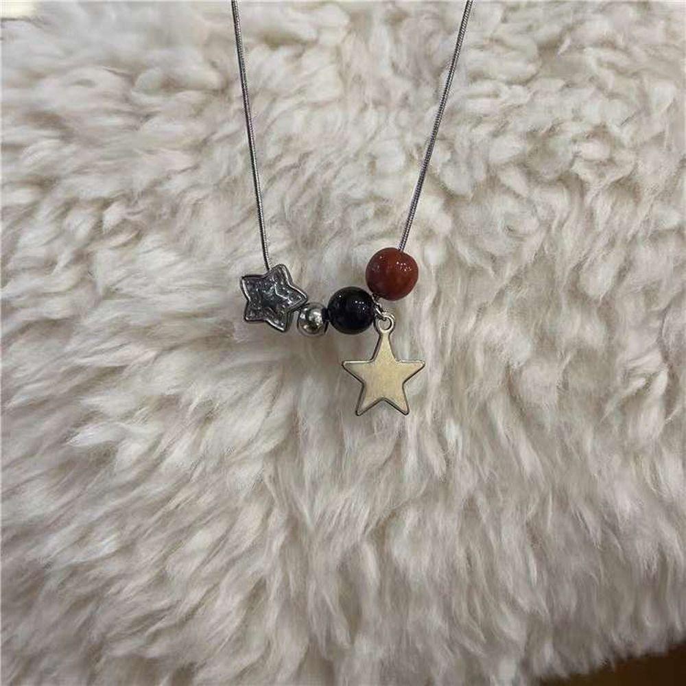 Vòng Cổ Choker Bằng Thép Titan Mặt Hình Ngôi Sao Năm Cánh VANES1 Y2k