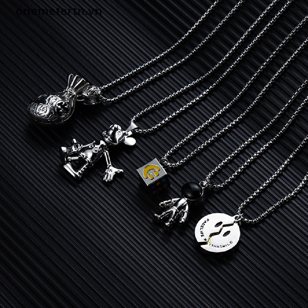 Onemetertn VN Thép Không Gỉ Hình Động Vật Phi Hành Gia Không Gian Phong Cách Punk Vintage Đa Phong Cách Thời Trang