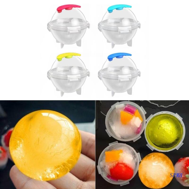 Khuôn Làm Đá Hình Tròn Bằng Nhựa Cỡ Lớn Tháo Gỡ Dễ Dàng Tiện Dụng